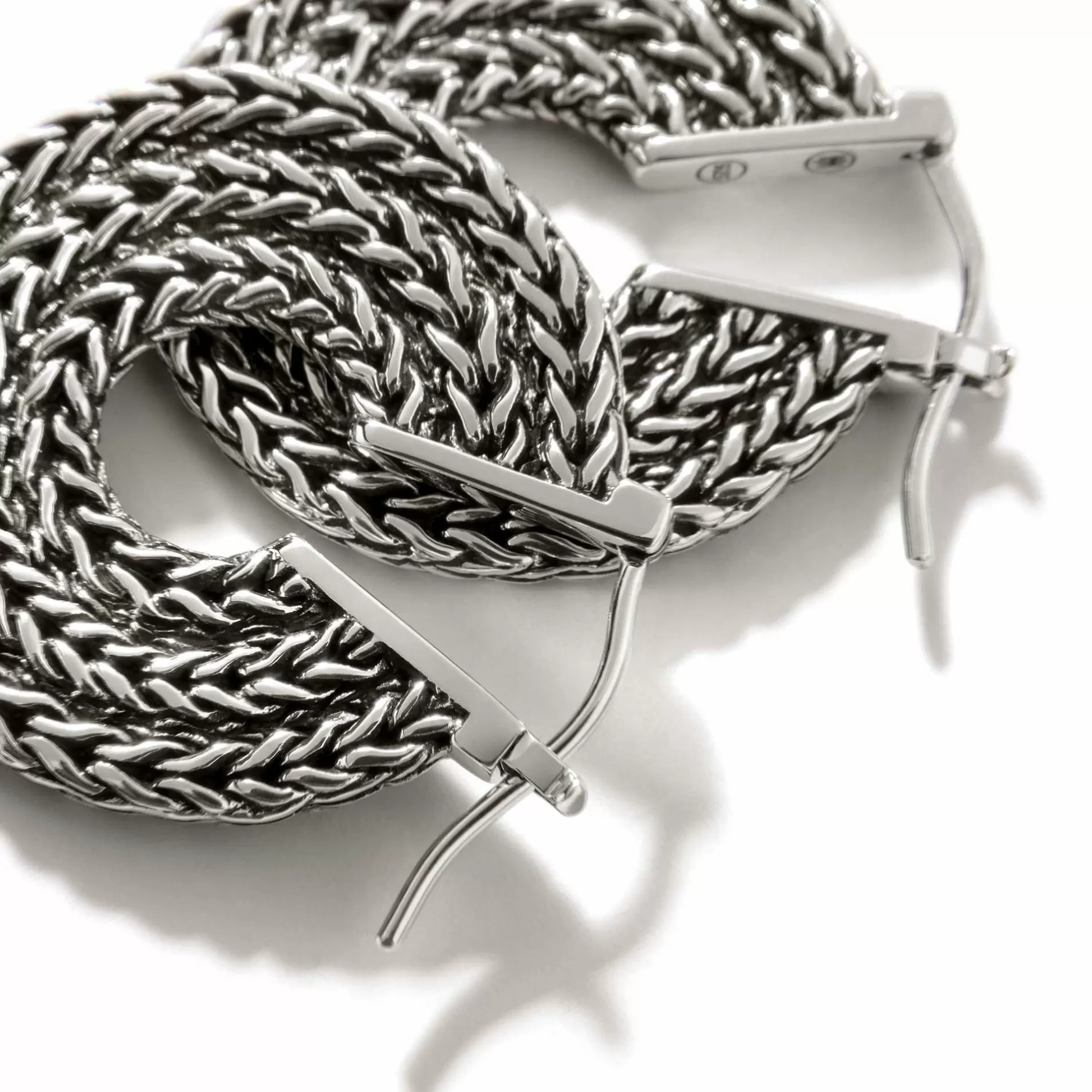 Rata Chain Hoop Earring, Sterling Silver^John Hardy Outlet