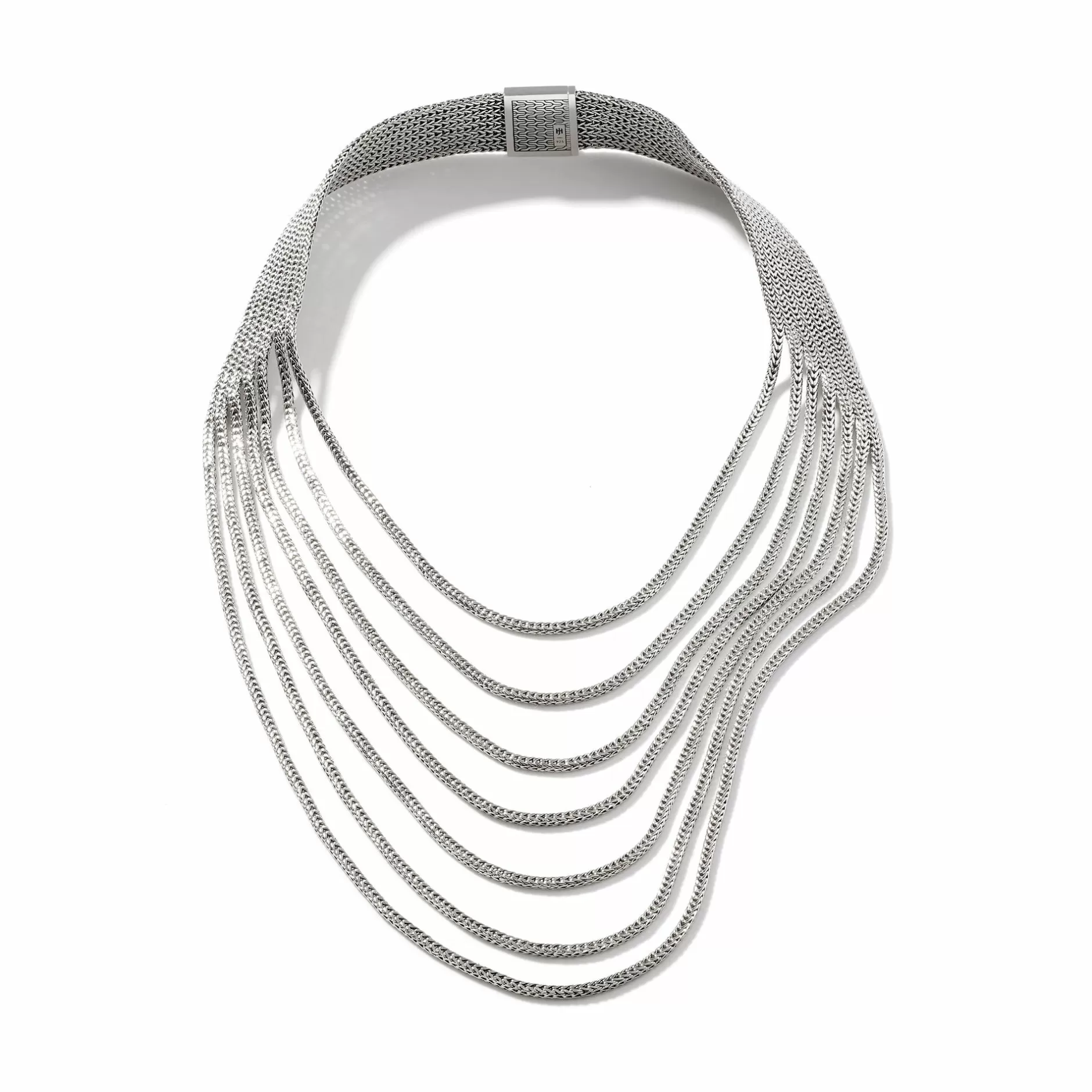 Rata Chain Multi Row Necklace, Silver^John Hardy Store