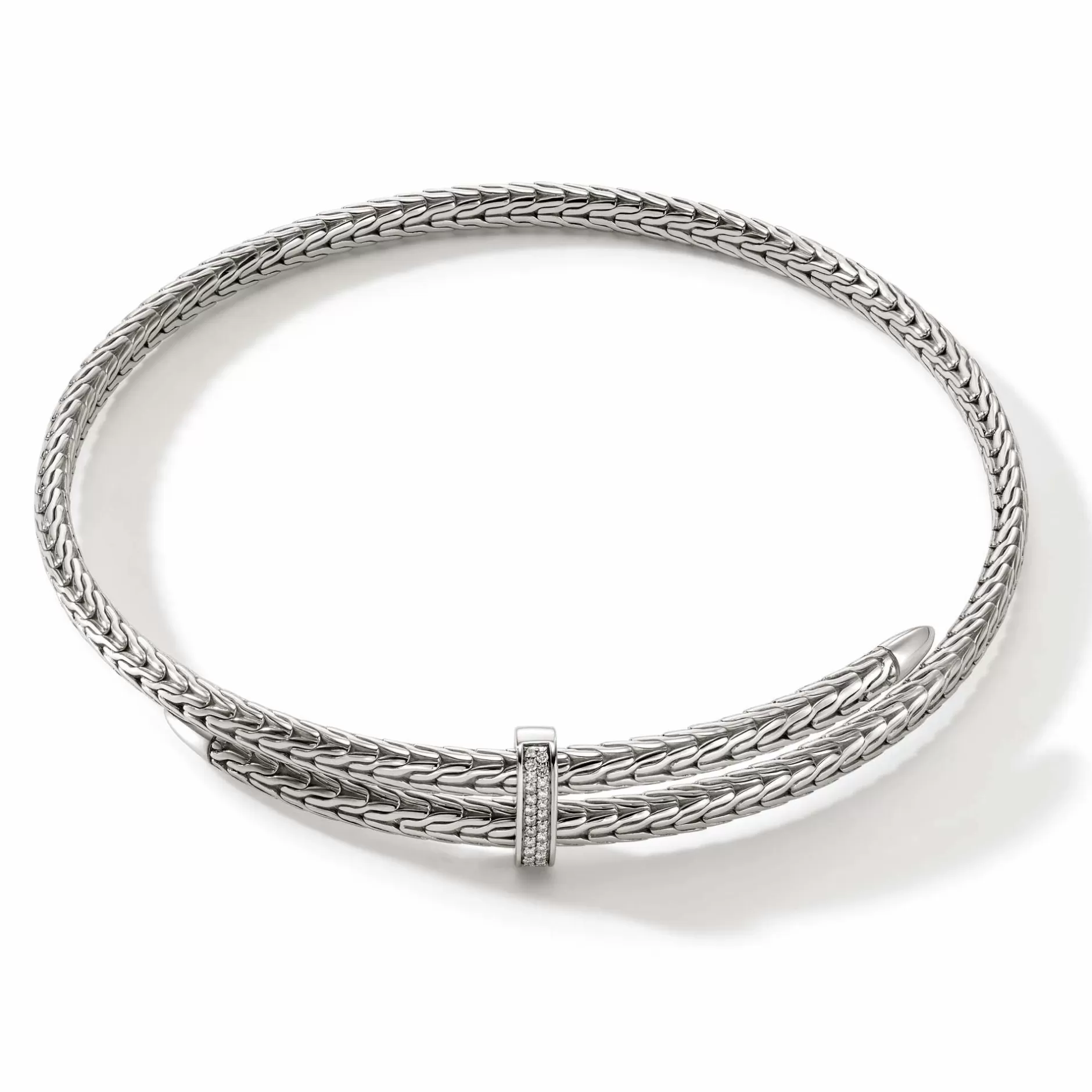 Spear Coil Choker, Sterling Silver, Diamonds^John Hardy Best Sale