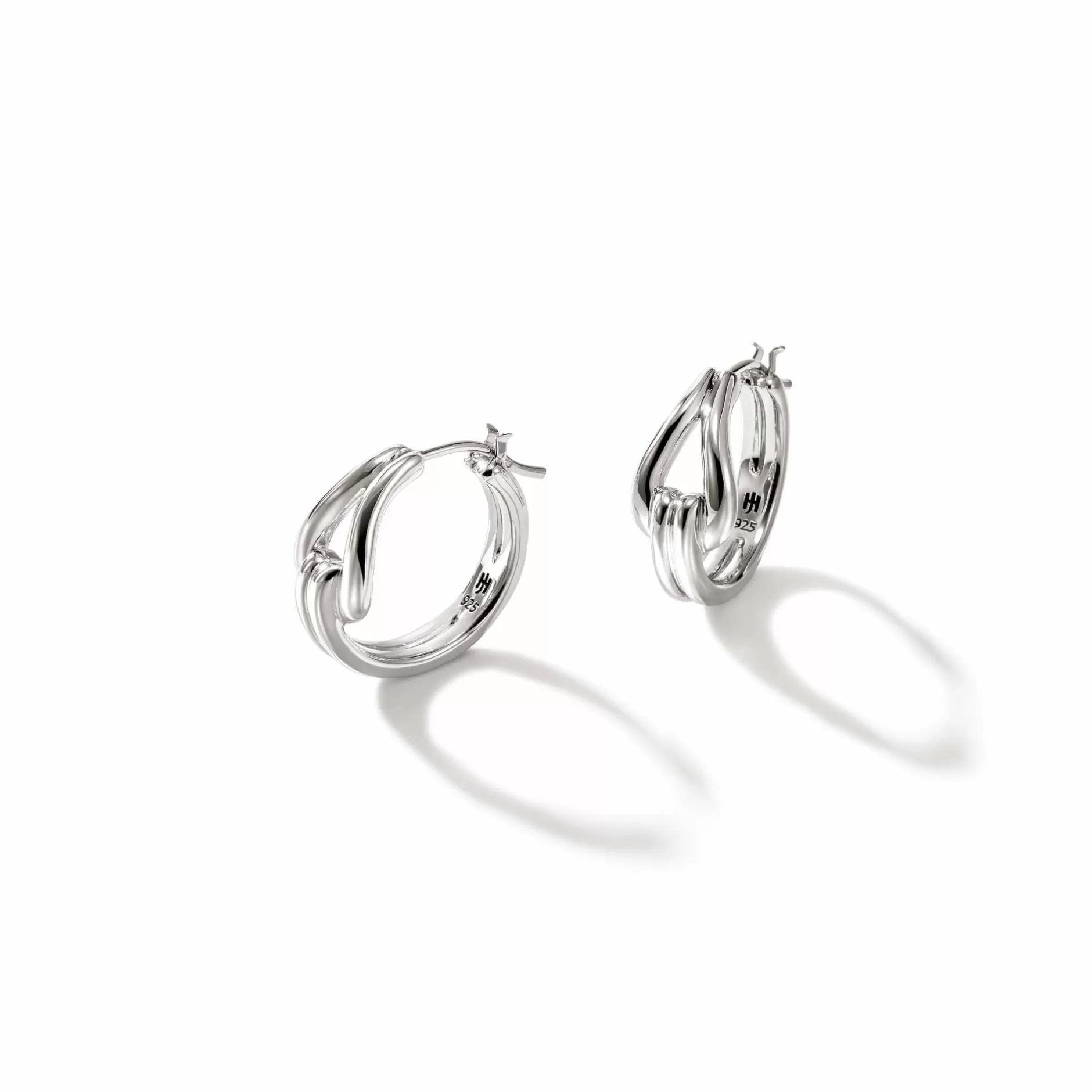 Surf Hoop Earring, Sterling Silver, Small^John Hardy Shop