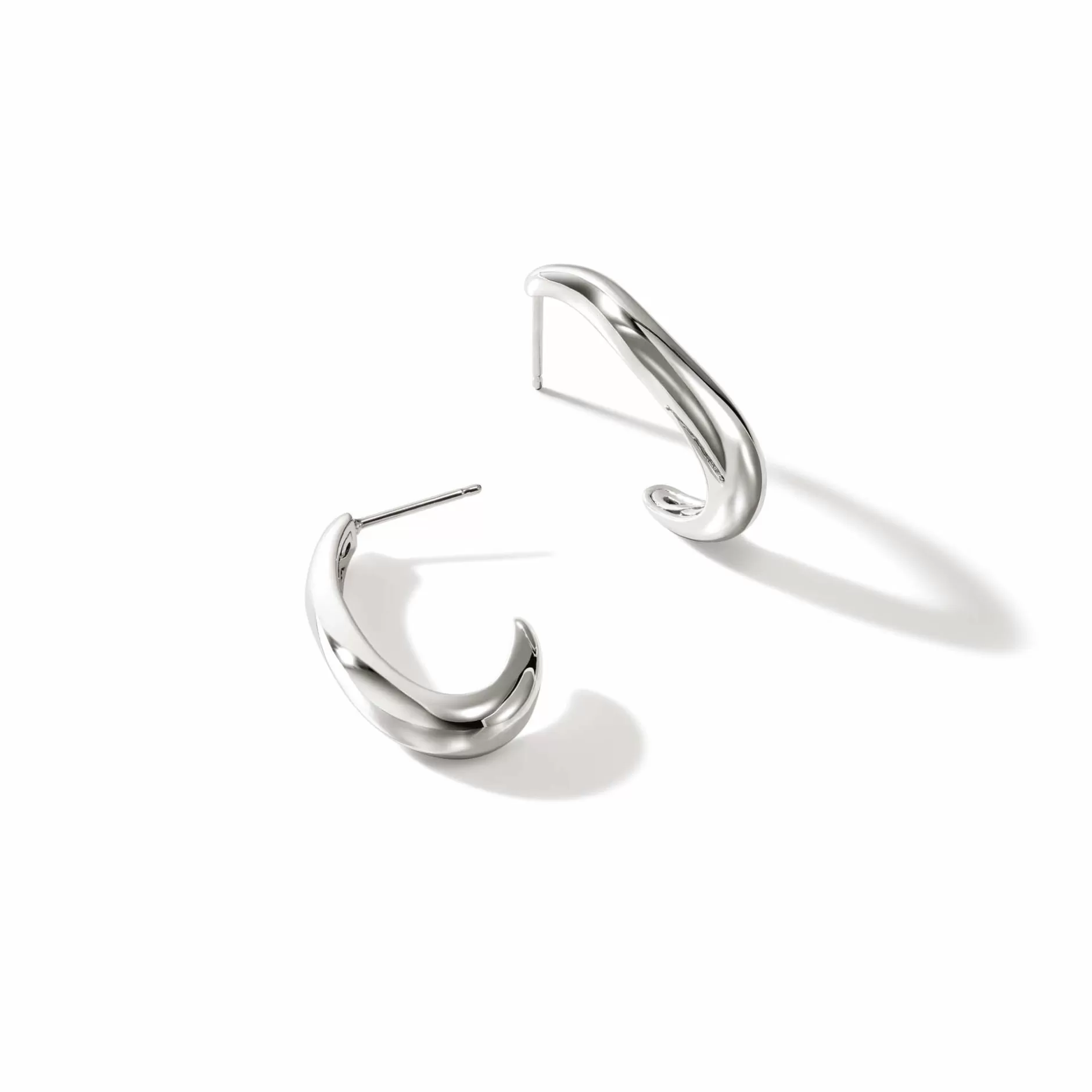 Surf J Hoop Earring, Sterling Silver^John Hardy Best