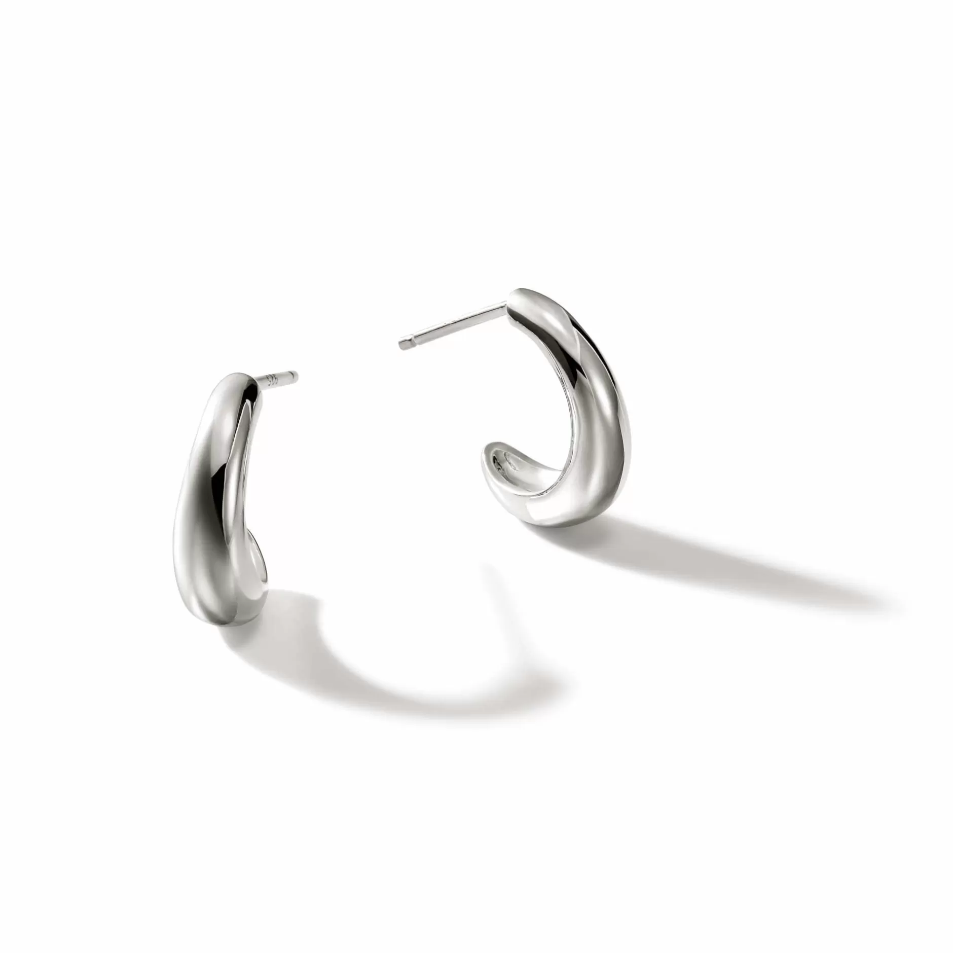 Surf J Hoop Earring, Sterling Silver, Small^John Hardy Cheap