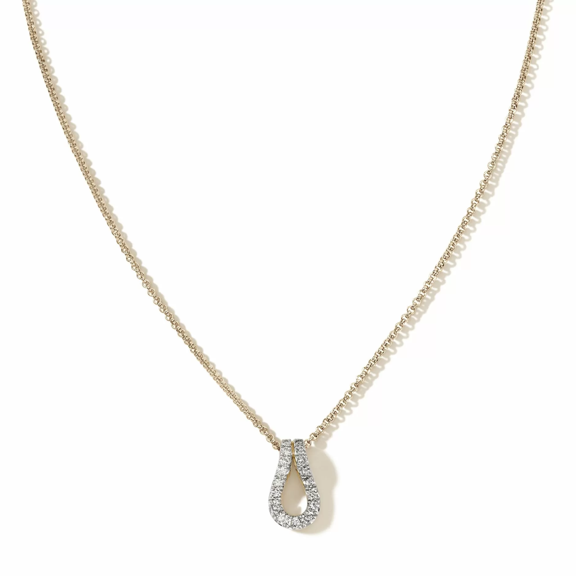 Surf Pendant Necklace, Gold, Diamonds^John Hardy Best