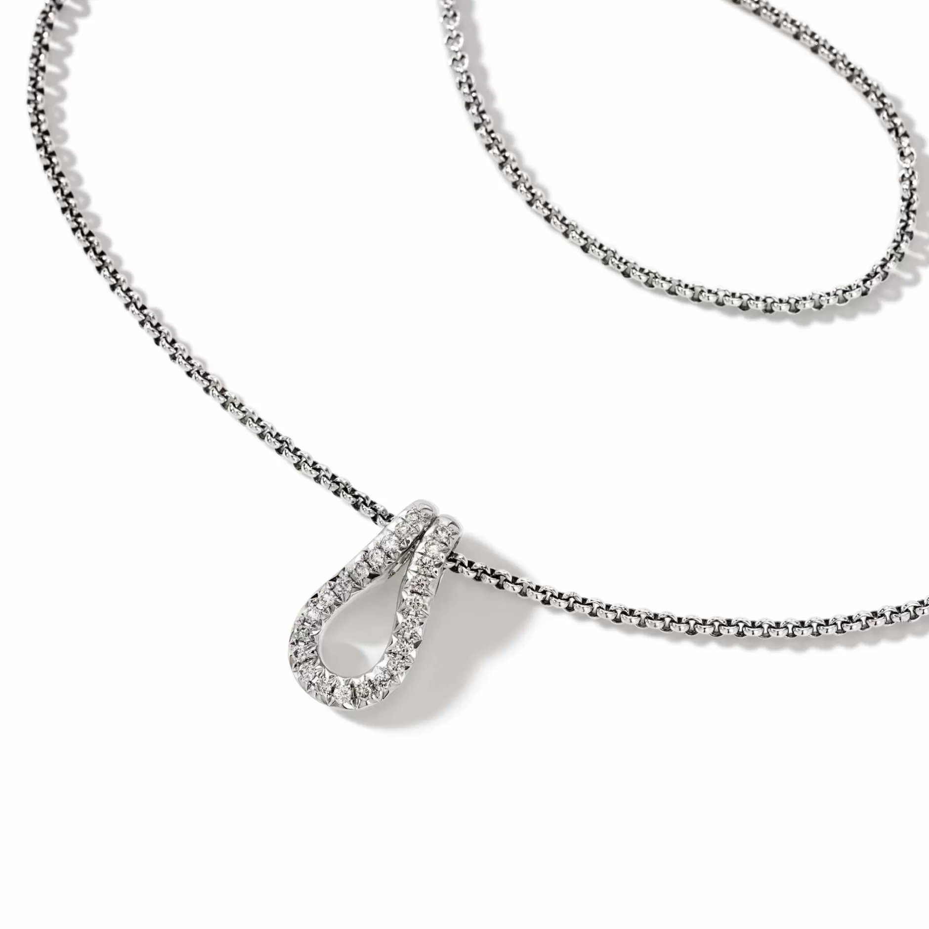 Surf Pendant Necklace, Silver, Diamonds^John Hardy Sale