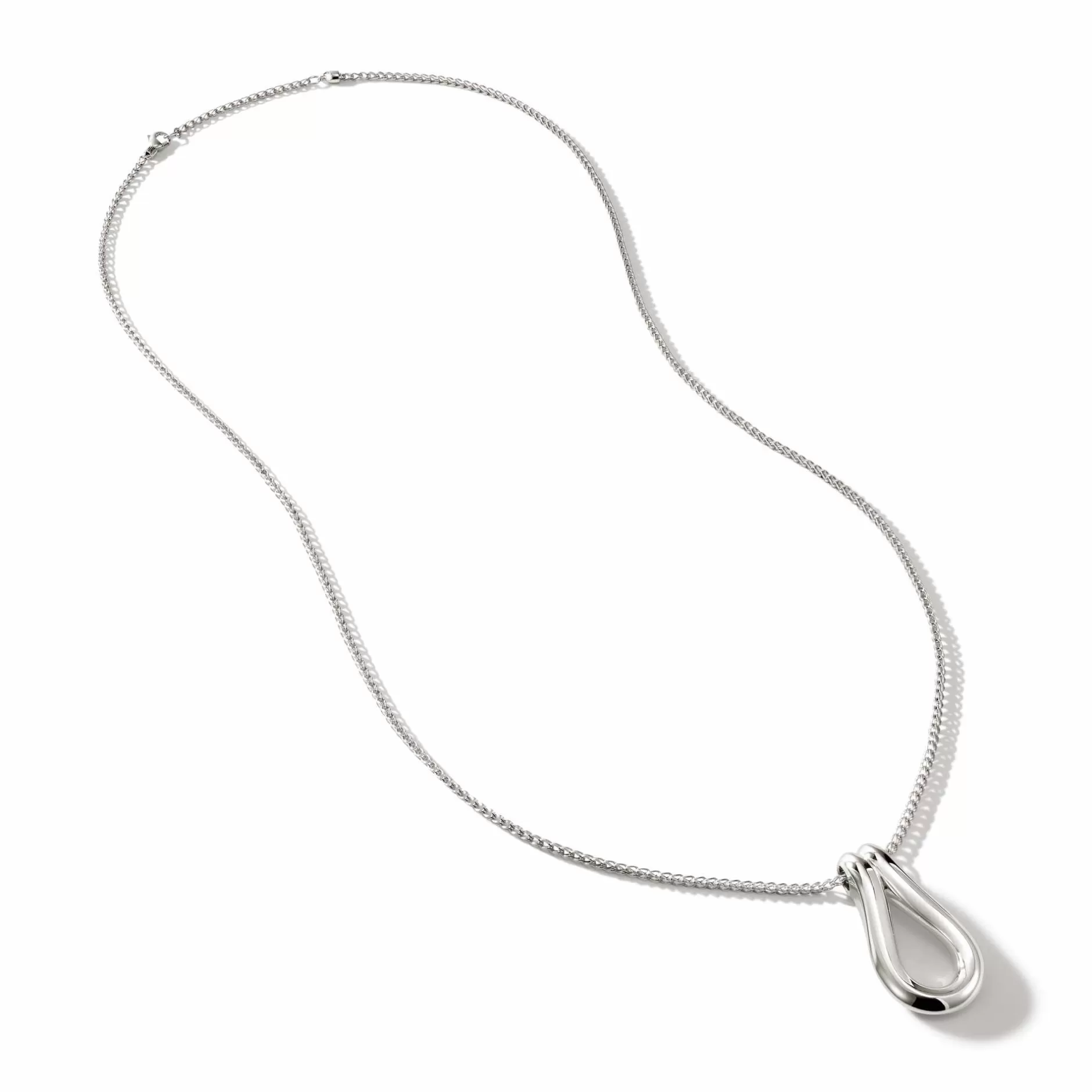 Surf Pendant Necklace, Sterling Silver, Long^John Hardy Shop