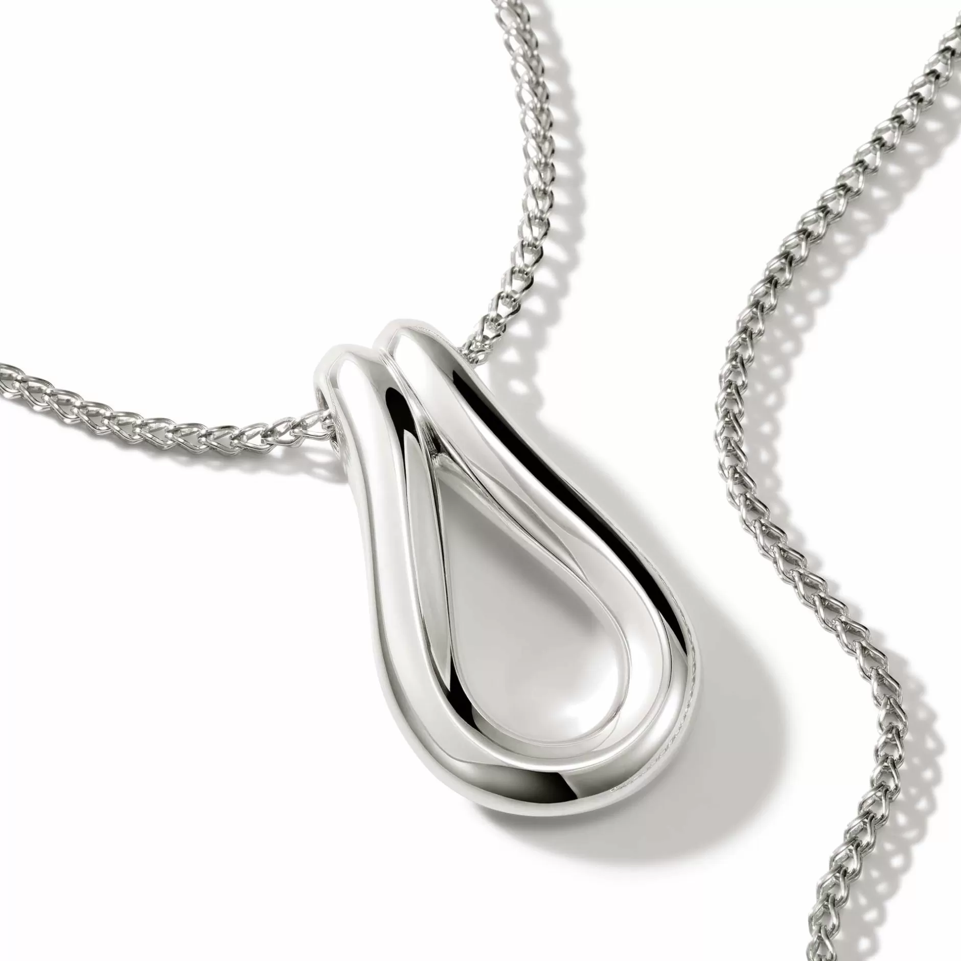 Surf Pendant Necklace, Sterling Silver, Long^John Hardy Shop