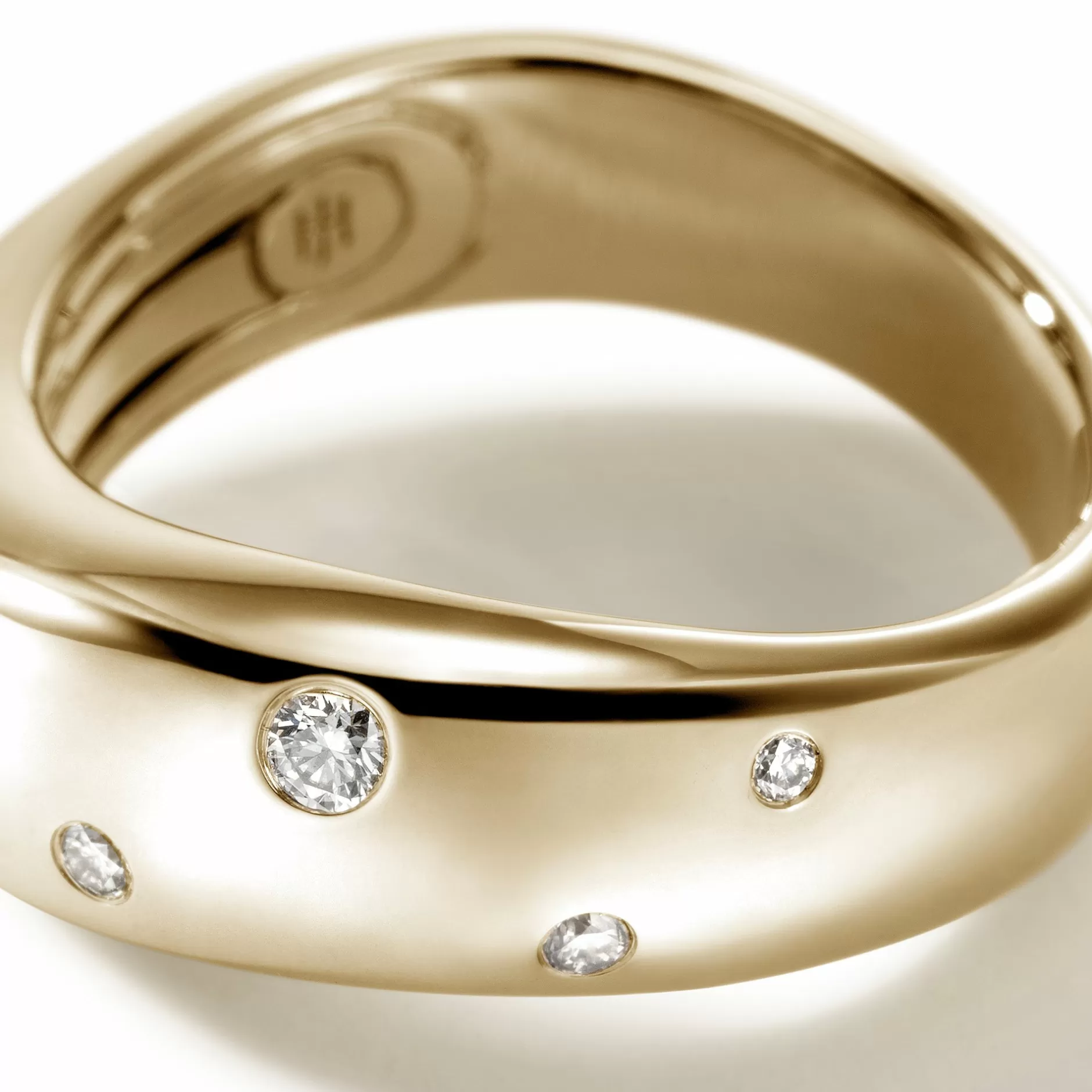 Surf Ring, Gold, Diamonds, Wide^John Hardy Hot