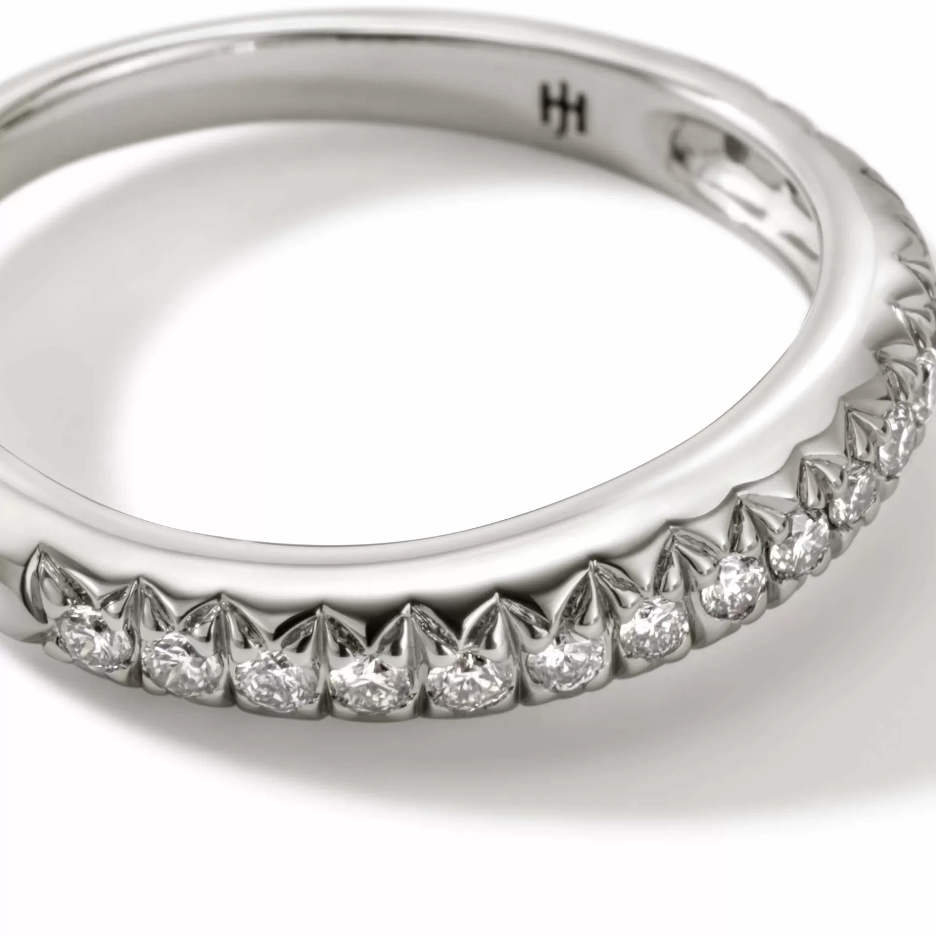 Surf Ring, Sterling Silver, Diamonds, Slim^John Hardy Fashion